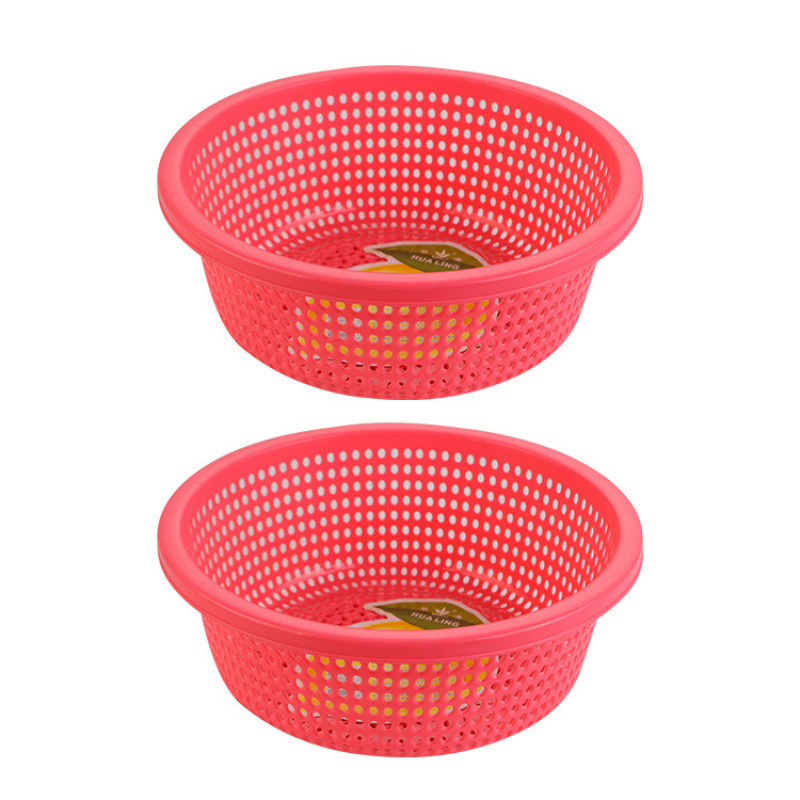 プラスチック排水バスケットキッチン肥厚大型新しい野菜洗濯バスケット家庭用フルーツボウルラウンドフルーツ耐久性|undefined