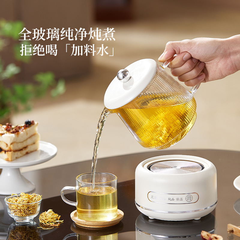 养生壶高硼硅玻璃养生杯带盖多功能一人办公室迷你家用智能烧水壶|undefined