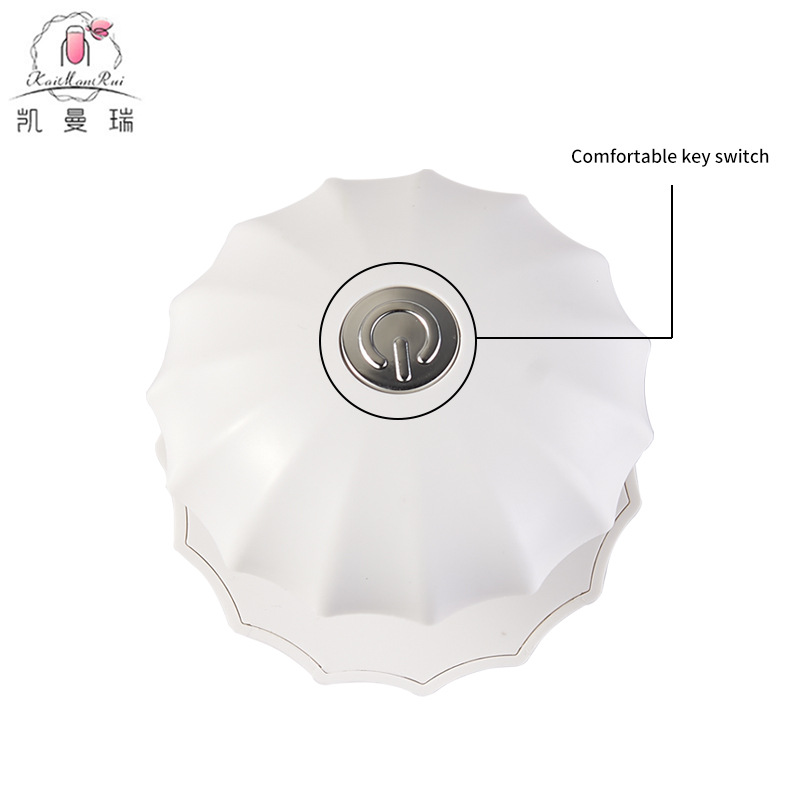 Mini lámpara de uñas con forma de concha, lámpara de fototerapia portátil para esmalte de uñas en gel, secador de uñas portátil, mismo modelo que los influencers populares en línea.