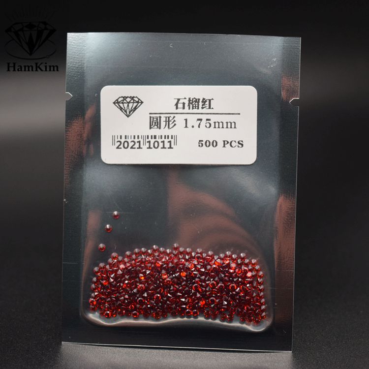 圆形 石榴红尖底