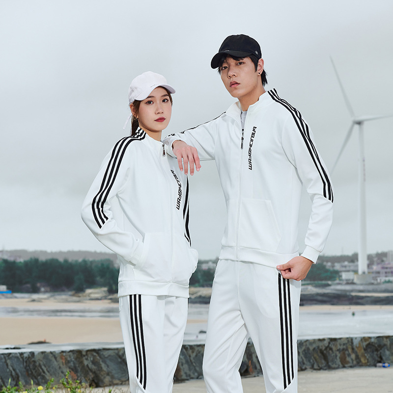Trajes de hombre transfronterizos primavera y otoño comercio exterior ropa deportiva tendencia ocio versátil vestido de otoño abrigo de cuello de dos piezas para hombres image 3