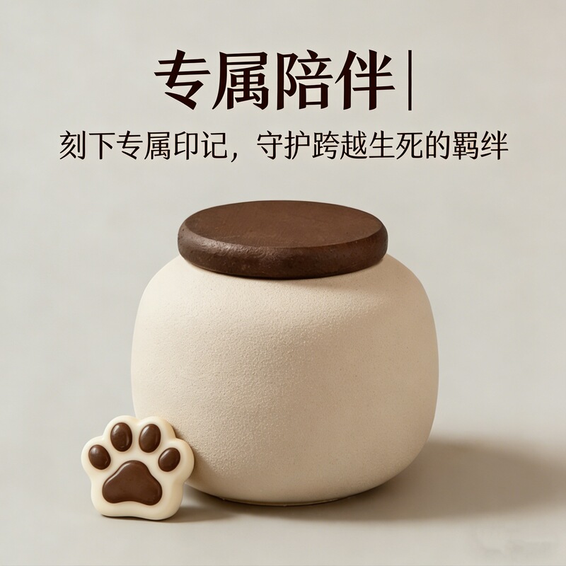 Pet Urn, Cat and Dog Ashes Jar, Sealed Ceramic Moisture-Proof Box with Engraving, Hair Storage Box Keepsake Pet Urn, Cat and Dog Ashes Jar, Sealed Ceramic Moisture-Proof Box with Engraving, Hair Storage Box Keepsake