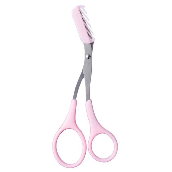 Pink eyebrow scissors
