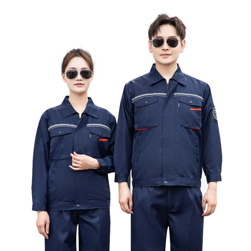 Henglu summer anti-acid and alkali anti-static work clothes printed men's long-sleeved thin corrosion-resistant sulfuric acid chemical factory labor protection clothes