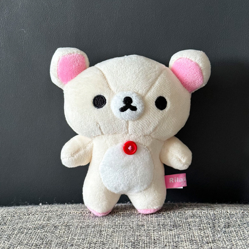 日本のかわいいリラックマぬいぐるみペンダントベーシッククマ人形キーホルダーバッグペンダント|undefined
