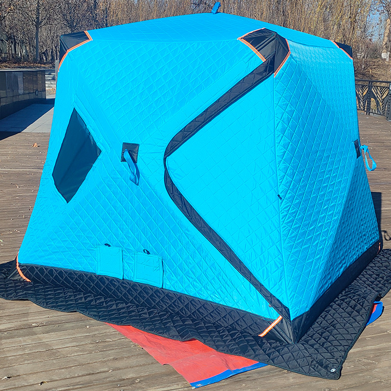 Fábrica directa de pesca de invierno gran espacio campamento de invierno espesar algodón calentamiento hielo tienda de campaña de pesca