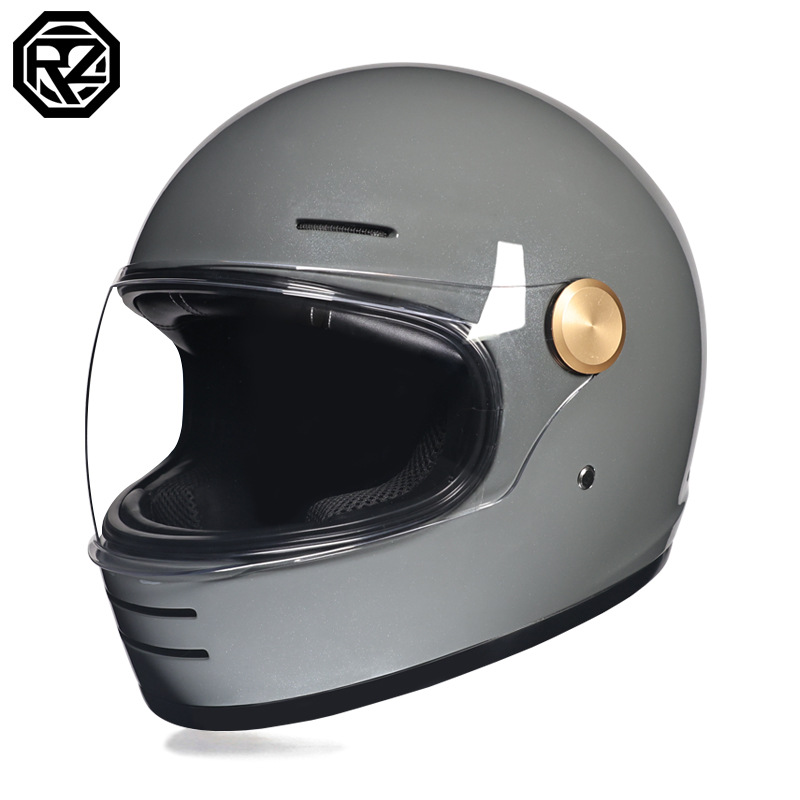 Orz vintage 3c crucero casco de motocicleta casco completo para hombres y mujeres crucero de verano cuatro estaciones coche eléctrico casco de seguridad