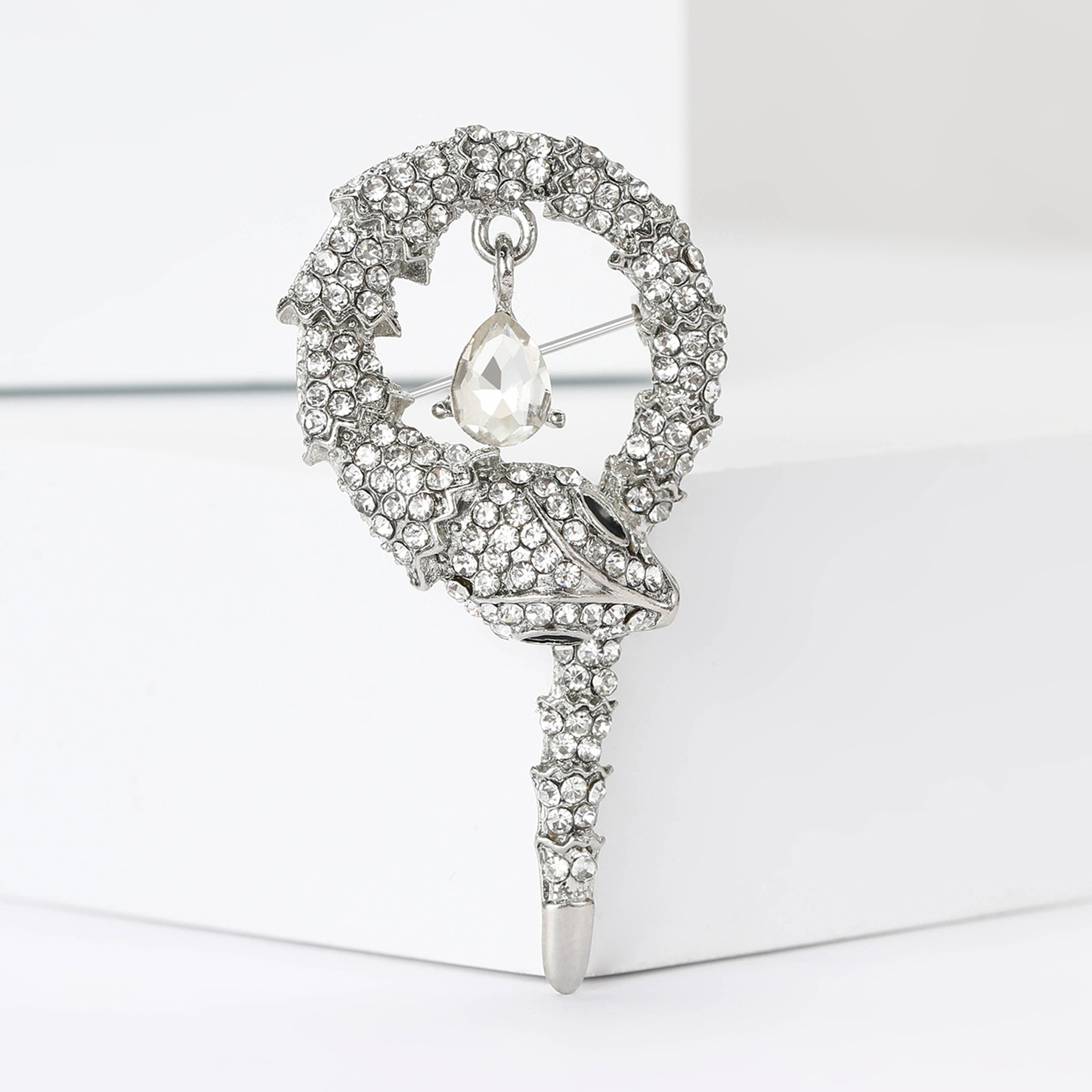 11g Weight Brooches Classification Holiday, Banquet, Daily Occasion Alloy Material Snake Pattern Unisex Gender Lady Style Lady Pin Snake Alloy Unisex Brooches 5