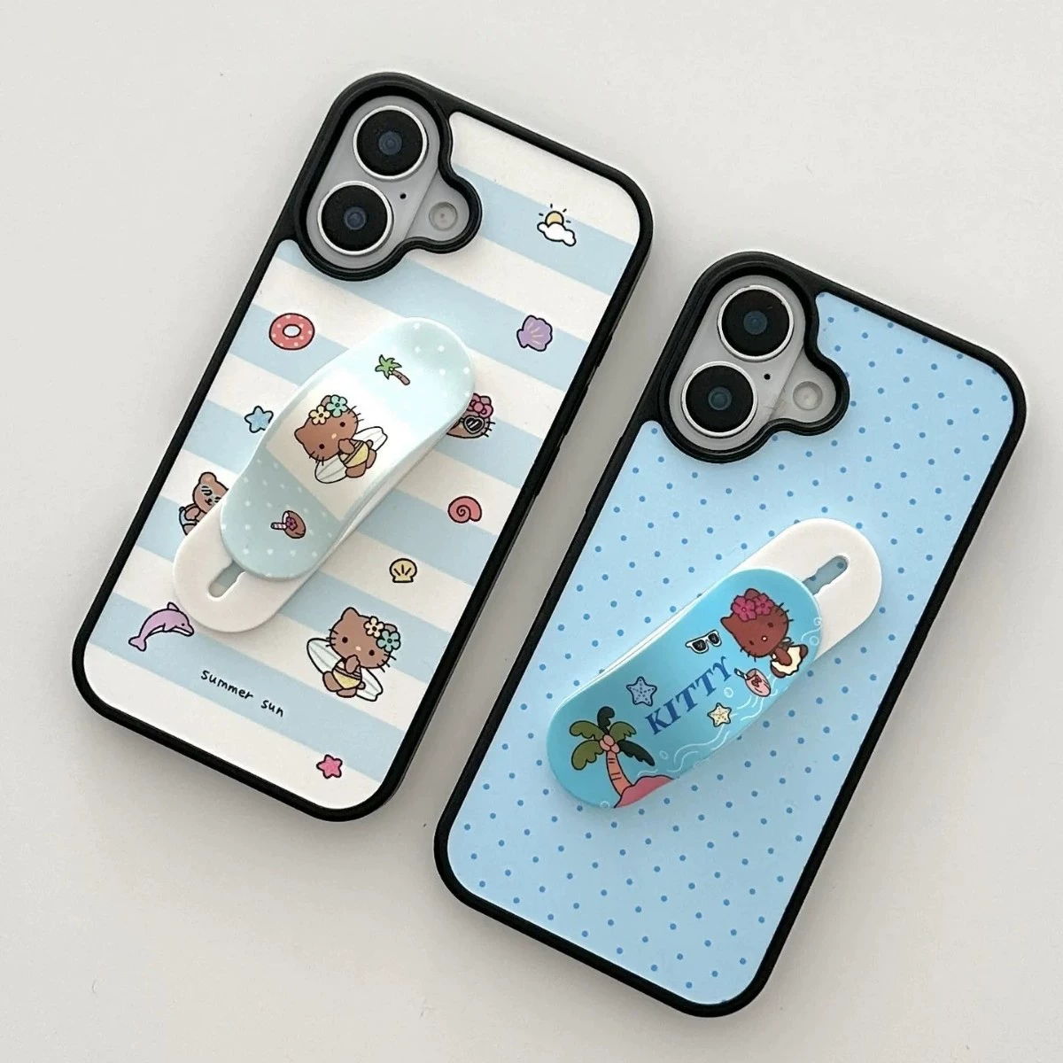 Летний держатель для телефона в виде котенка, креативный держатель для телефона с выдвижной лентой, популярный настольный ленивый держатель