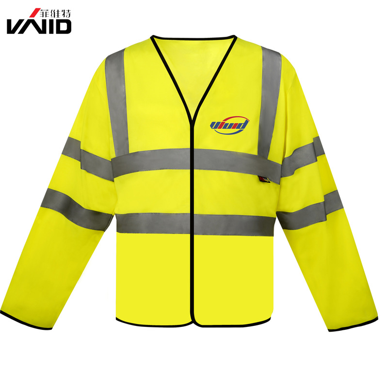 Long-Sleeved Reflective Jacket Reflective Work Clothes Traffic Safety Clothing Cycling Clothing [Manufacturer Supply]