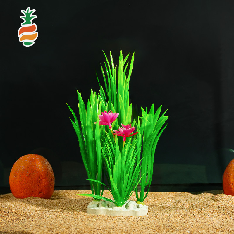 Decoración para Peceras, Plantas Acuáticas Artificiales, Paquete de Paisajismo Acuático, Plantas Acuáticas Falsas, Decoración de Plástico, Estilo Medio-Alto, Plantas Acuáticas Grandes