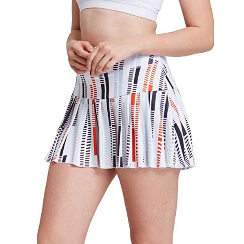 European and American Foreign Trade Women's Sports Tennis Golf Skirt Mid-waist Pleated Shorts High-waist Skirt Women's Trendy