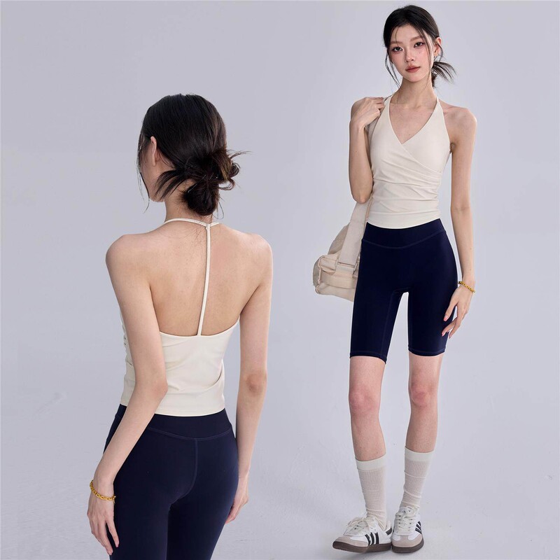 Sports Vest for Women with Chest Pads, Shock-Proof, Push-Up, Fitness, Running, Quick-Drying Underwear, Outer Wear, Halter Neck, Beautiful Back, Yoga Bra Sports Vest for Women with Chest Pads, Shock-Proof, Push-Up, Fitness, Running, Quick-Drying Underwear, Outer Wear, Halter Neck, Beautiful Back, Yoga Bra