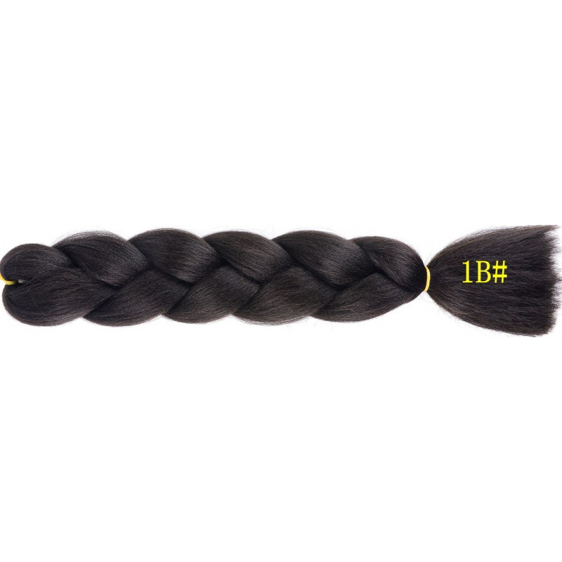 Extensiones de trenzas jumbo de 24 pulgadas, cabello sintético para trenzar