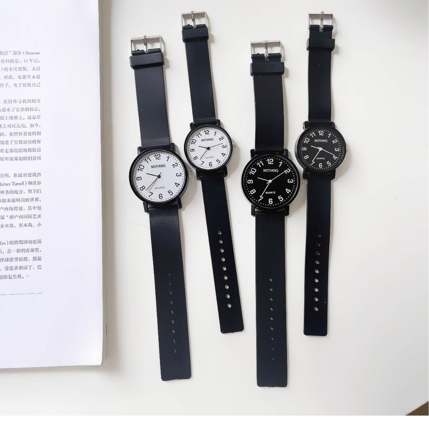 Watches for Female Students Korean Version Simple Trendy Sports and Leisure Men's Elegant Retro College Style Couple Watch Wholesale