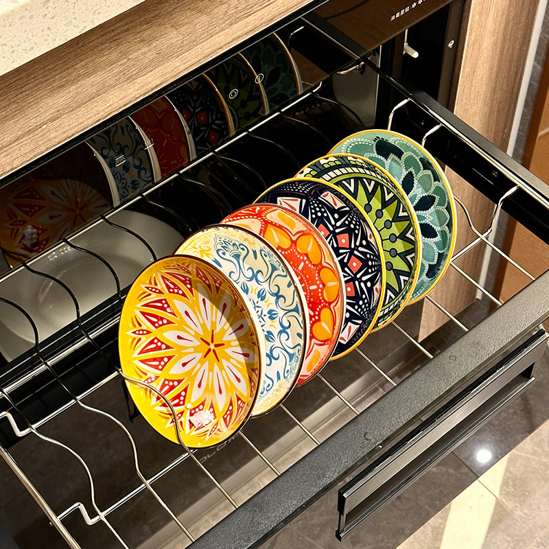 Bohemian 5 inch dish small plate spit bone dish hotel dish wholesale logo ceramic tableware hot pot dish
