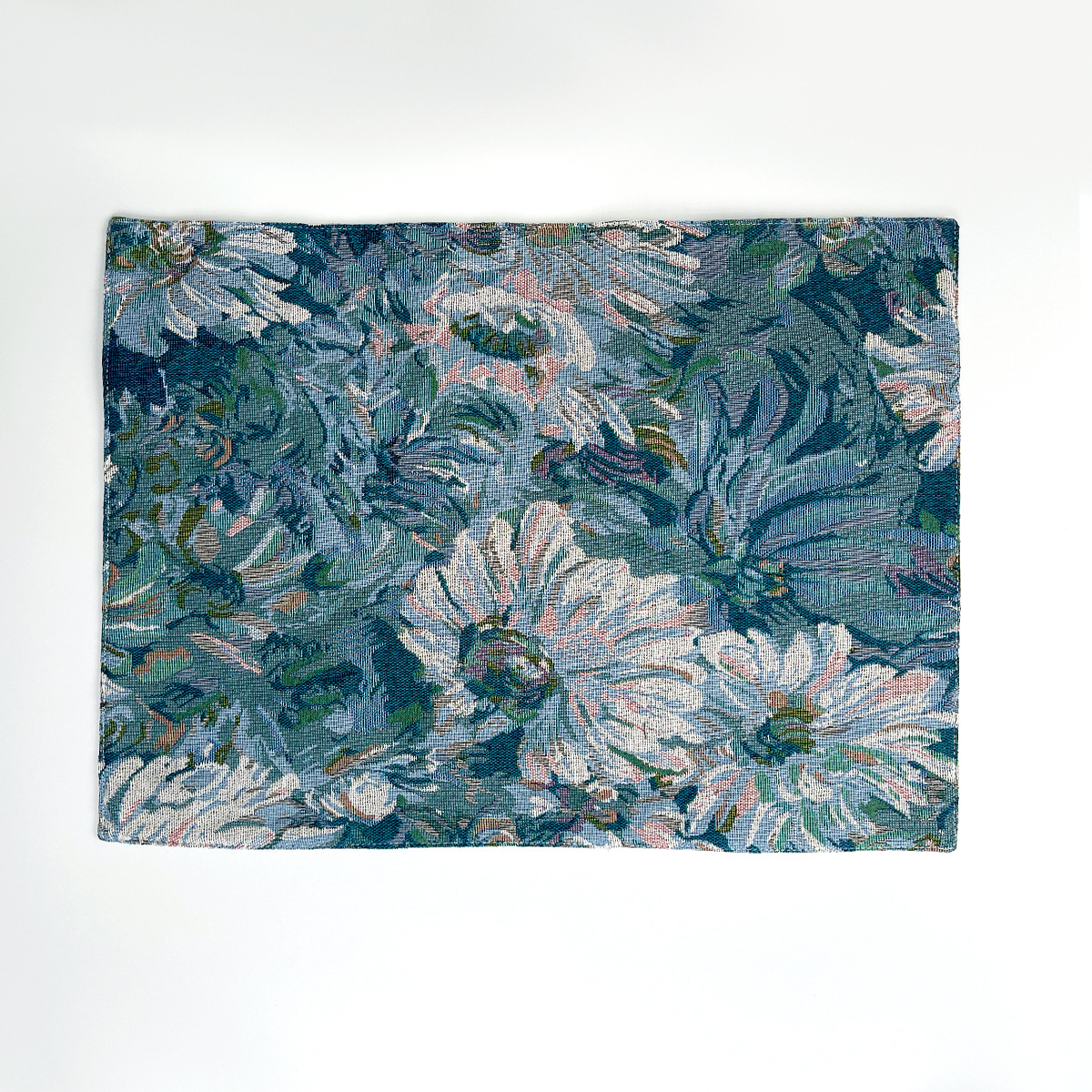 Nuevo jacquard pintura al óleo placemat Monet crisantemo vintage occidental placemat estera de aislamiento térmico anti-scald Hotel posavasos estera de mesa