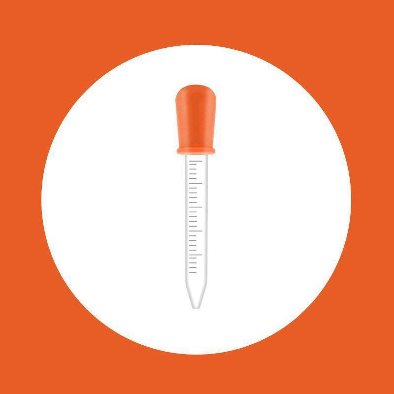 Силиконовая пипетка, детский дозатор лекарств с делениями, 5 ml, под заказ