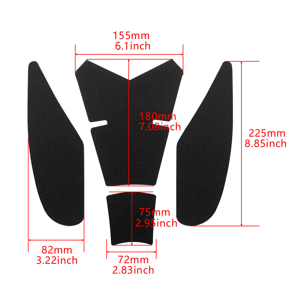 Aplicable a HAUJUE DR300 DR250 2021 - Modificado adhesivo protector adhesivo de hueso de pez adhesivo protector del tanque de combustible