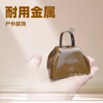 3寸梯形金属铃铛方牛铃Cow Bell方形牛铃铛户外手摇铃铛装饰挂件