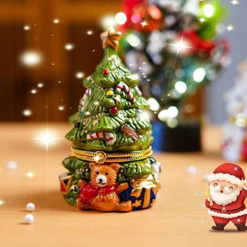 外国貿易陶磁器クリスマスツリー香薫ろうそくかわいいベアー許樹テーブルトップ装飾装飾雰囲気プレゼント卸売り|undefined