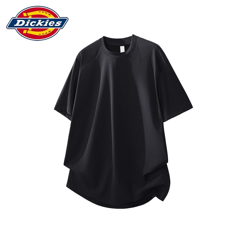 Dickies Special Edition Breathable Cool Short-Sleeved T-Shirt Men's Summer New Round Neck Loose Five-Quarter Sleeve T-Shirt