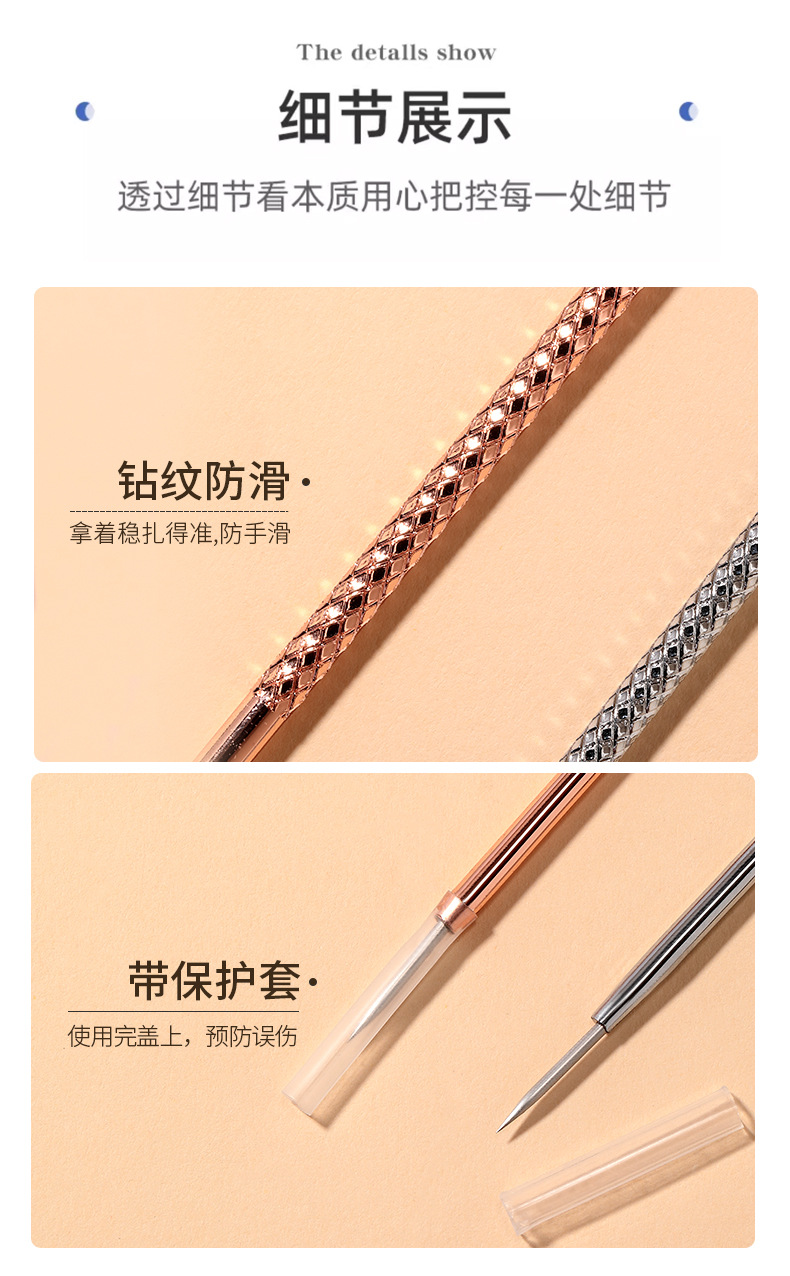 LMLTOP Acne Needle Set, Pointed Tip Pressure ring Acne Needle, Comedone Needle, Long and Short Needle 2-piece Set SY554 undefined