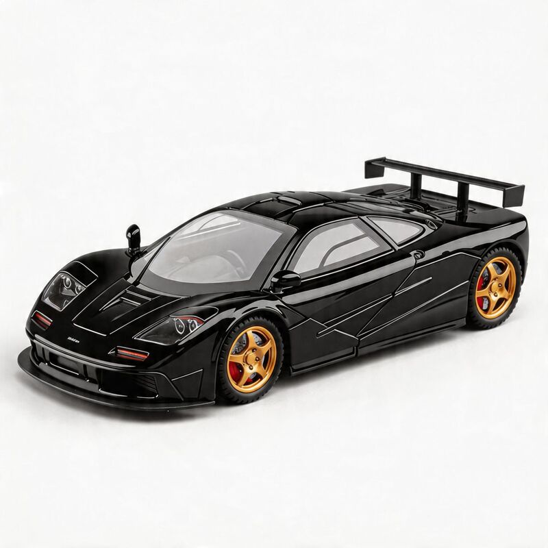 Boxed 1:24 Mclaren F1-Lm Alloy Car Model with Pull-Back Sound and Light Simulation, Scale Model for Study Desk Boxed 1:24 Mclaren F1-Lm Alloy Car Model with Pull-Back Sound and Light Simulation, Scale Model for Study Desk