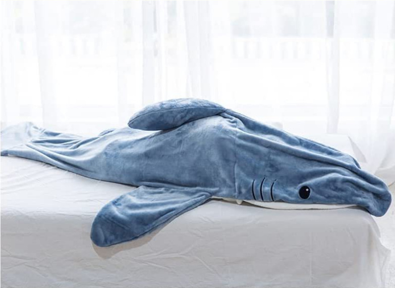Abbigliamento da uomo Coperta di squalo per adulti Felpa con cappuccio in flanella super morbida Sacco a pelo Pigiama intero indossabile e largo Casa_voghion.com