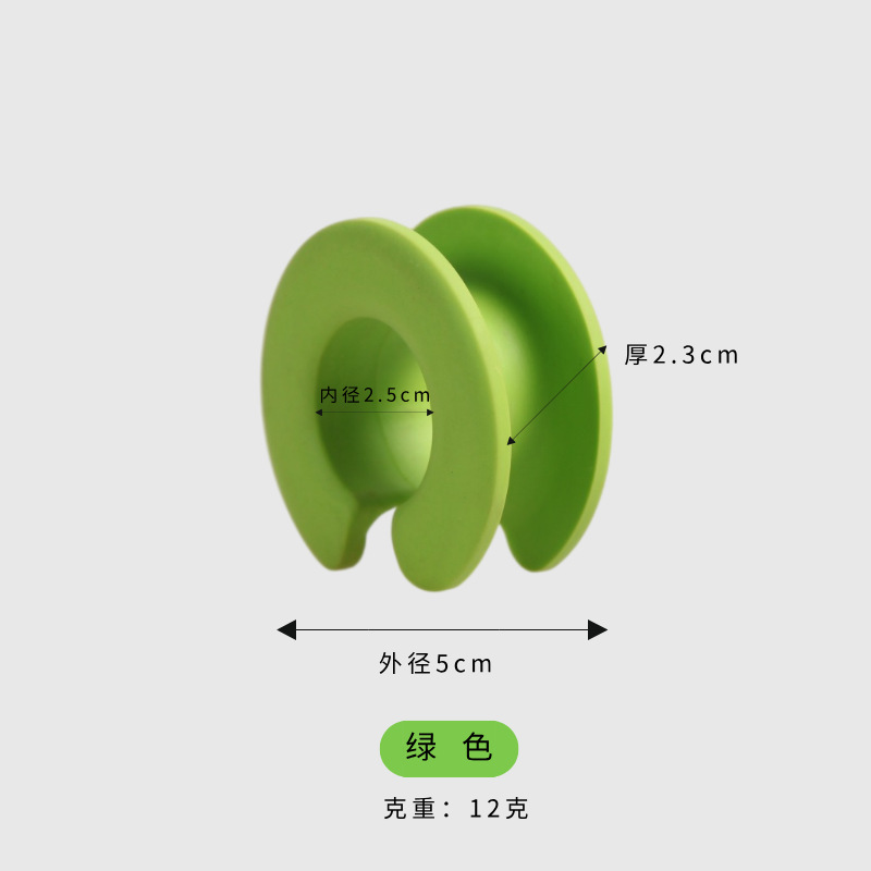En stock al por mayor de silicona a prueba de viento anillo antideslizante gancho creativo bastidores de secado tubo redondo hebilla fija hebilla anillo de secado