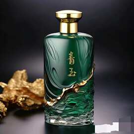 白酒瓶一斤装分装瓶创意酒瓶500ml空酒瓶密封玻璃瓶喷涂白酒瓶