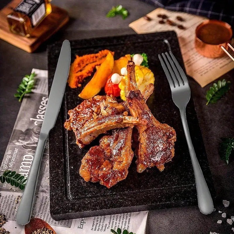 クロスボーダー1010ステンレス食器5セット20/30セット洋食ステーキナイフフォークスプーンセットギフトボックス|undefined