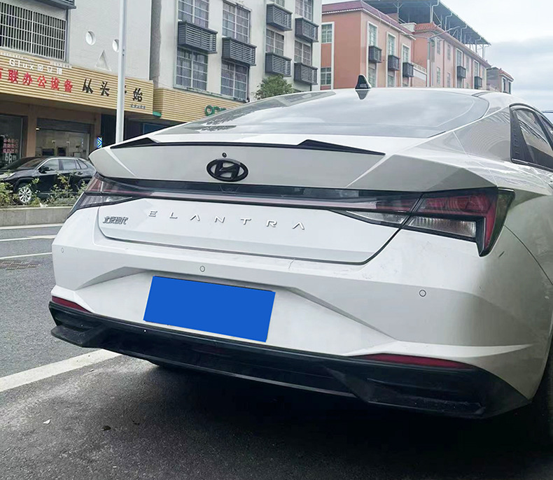 Specially Used for Hyundai Elantra Rear Wing 21-24 Seventh Generation New Elantra Modified Pressure Tail Fixed Wind Wing Without Punching