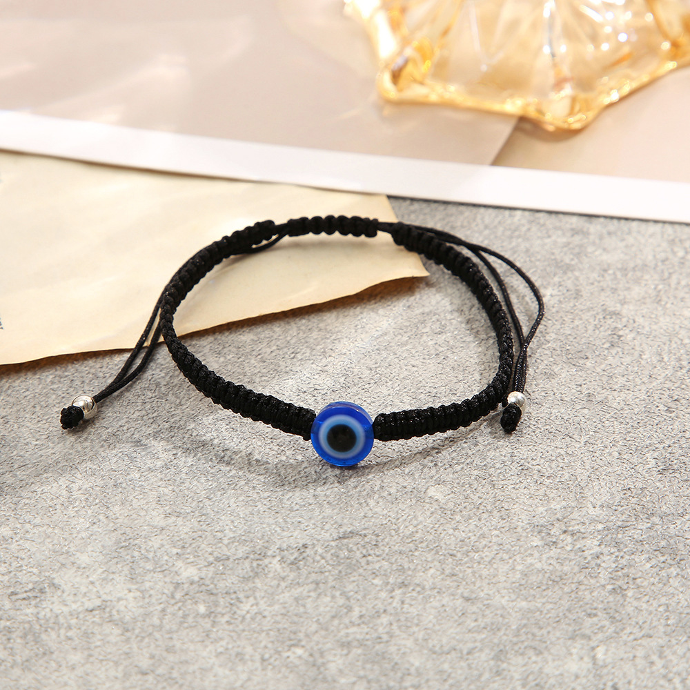 Hand Woven Devil's Eye Personality Adjustable Hand Rope Evil Eye bracelet_voghion.com
