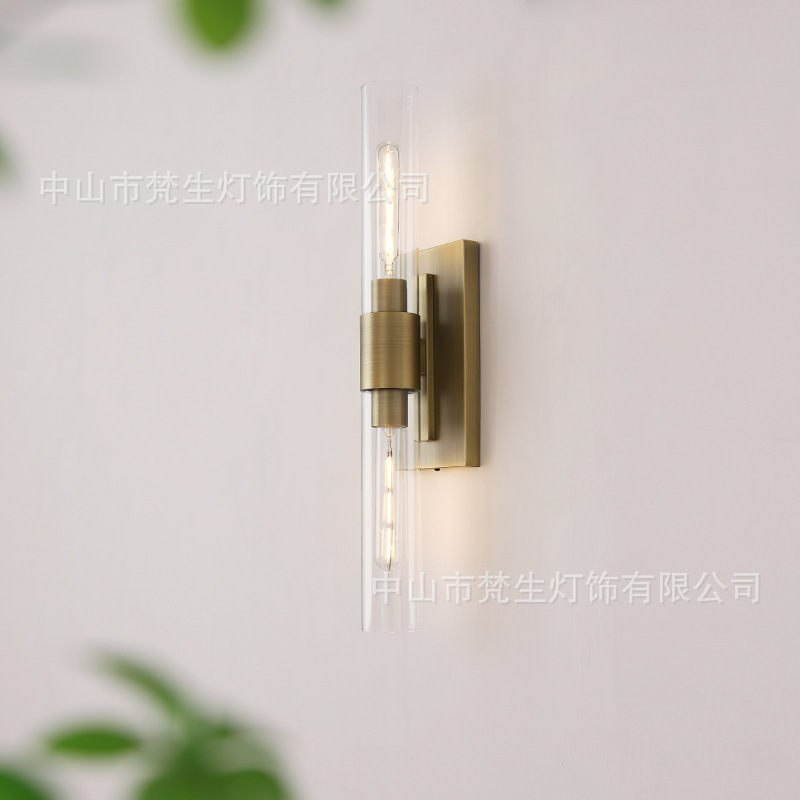 Simple post-modern bathroom mirror headlight bedroom bedside study TV decorative wall lamp sofa background wall lighting lamp