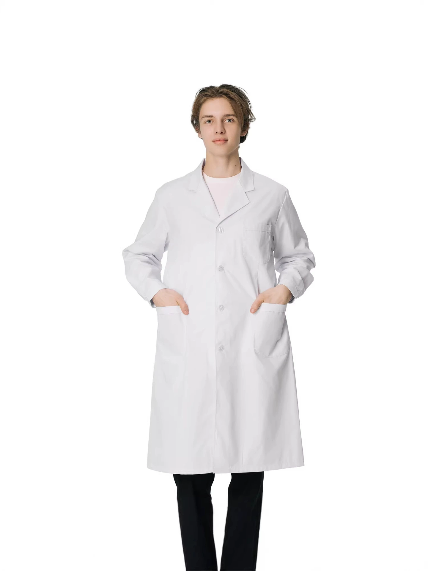 White coat for elementary school students for work, doctor uniform, nurse uniform