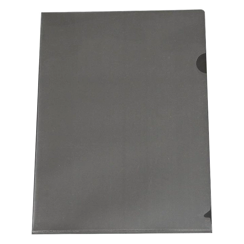 Прозрачная папка L-типа PP одинарная папка A4 для хранения файлов одна папка печать логотипа две страницы оптом