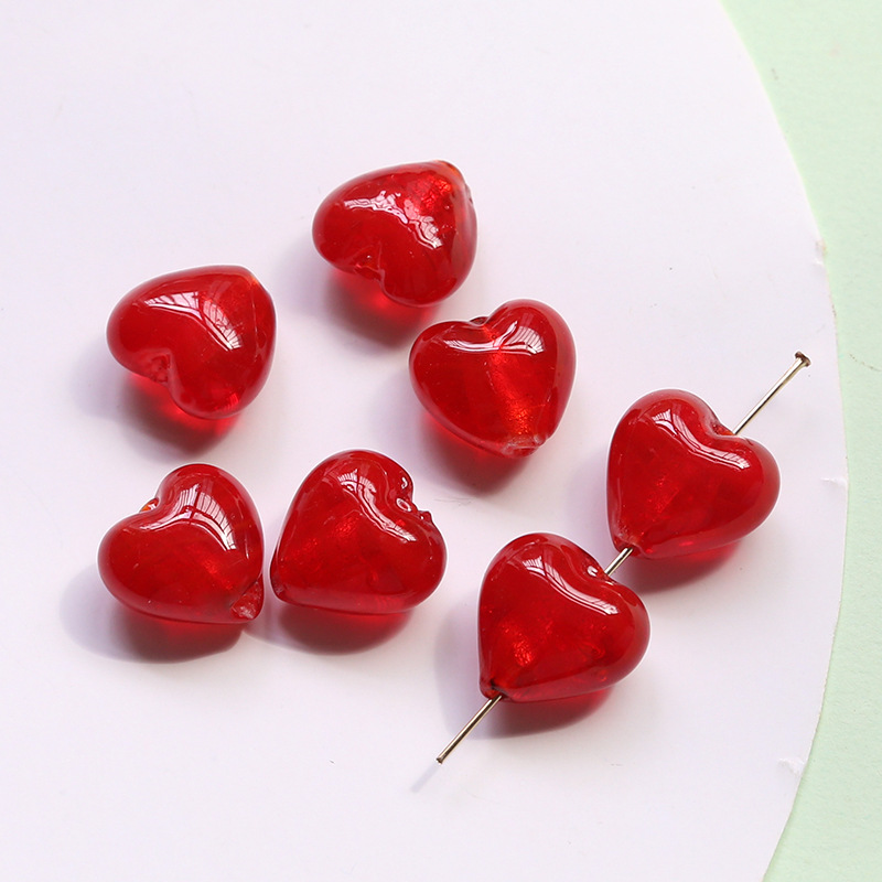 60g Weight Beads Jewelry Making Type Beaded Classification 10 PCS/Package Quantity Plastic, Resin Material Heart Shape Pattern All Seasons Season Vacation, Classic Style Style 10 PCS/Package Plastic Resin Heart Shape Beaded Beads 11
