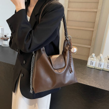 复古大容量女式双肩包2024新款百搭后背包多用单肩包托特包水桶包