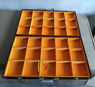 Wholesale wooden brocade box night market stall wholesale multi-functional display rack suitcase storage box portable stall cabinet