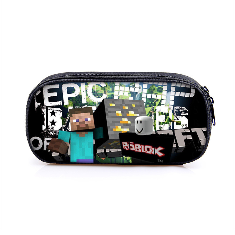 新しい roblox 単層鉛筆バッグ Roblox ポリエステル垂直正方形文具バッグ韓国語版子供の鉛筆バッグ|undefined
