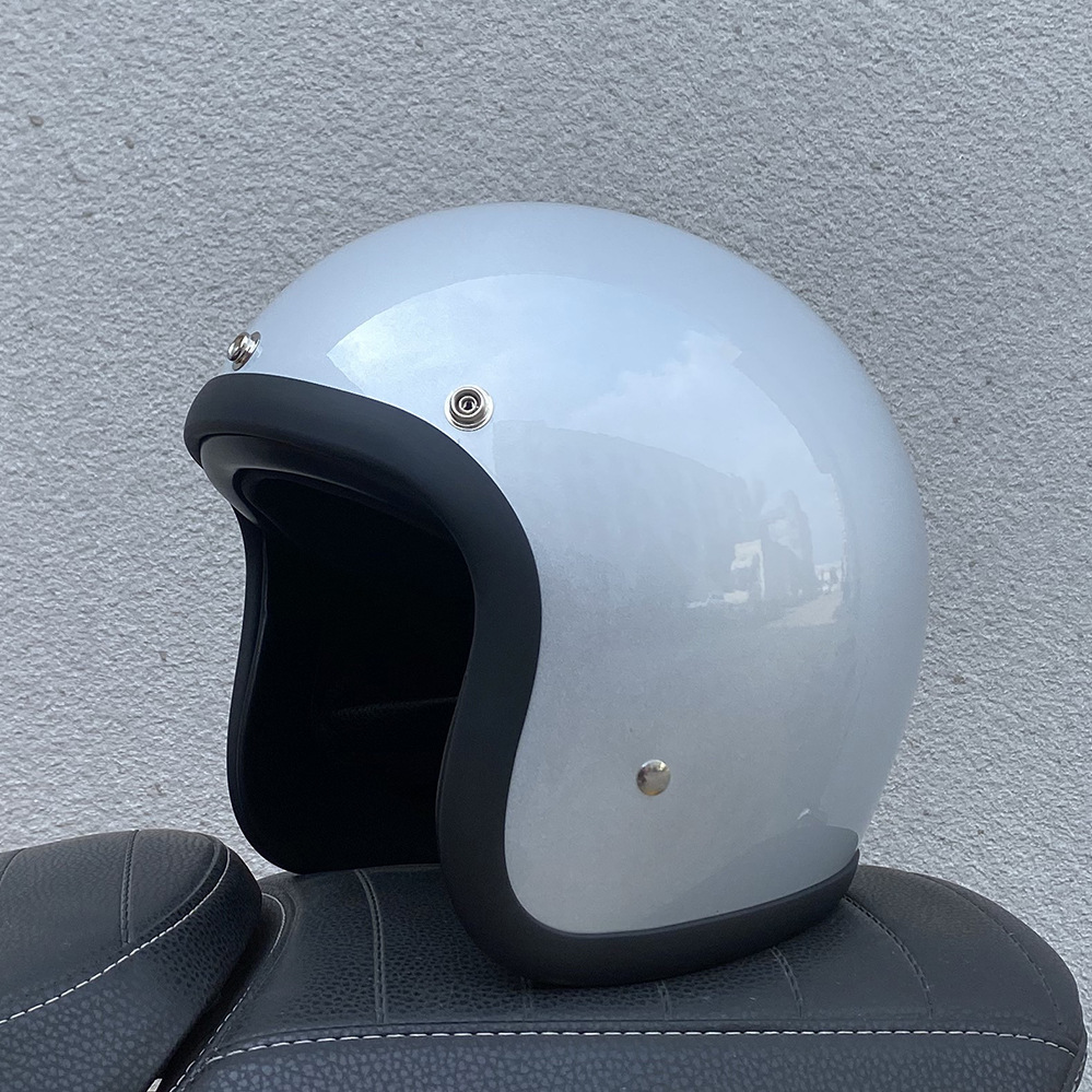 Motosiklet kaskı (dəbilqə) – Motuoche Helmet Retro Helmet - orange-xxxxl
