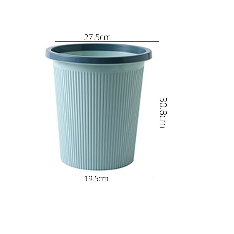 Basura doméstica de plástico inodoro canasta de basura de baño sala de estar creativa simple anillo de contenedor personalizado