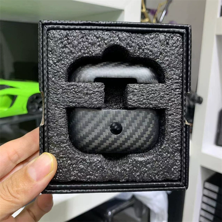 Совместимо с чехлом-кейсом для наушников Apple AirPods Pro 3/4 защитное покрытие Pro2 карбонное волокно ковка