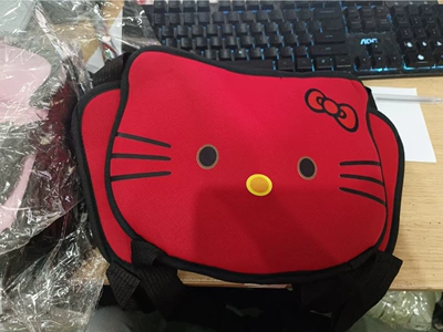 Cat Electric Tricycle Rear Seat Seat Child Safety Belt Twin Anti-fall Safety Belt Battery Car Fixed Strap Baby (Electric car cushion) - chinese-red-harness-cat