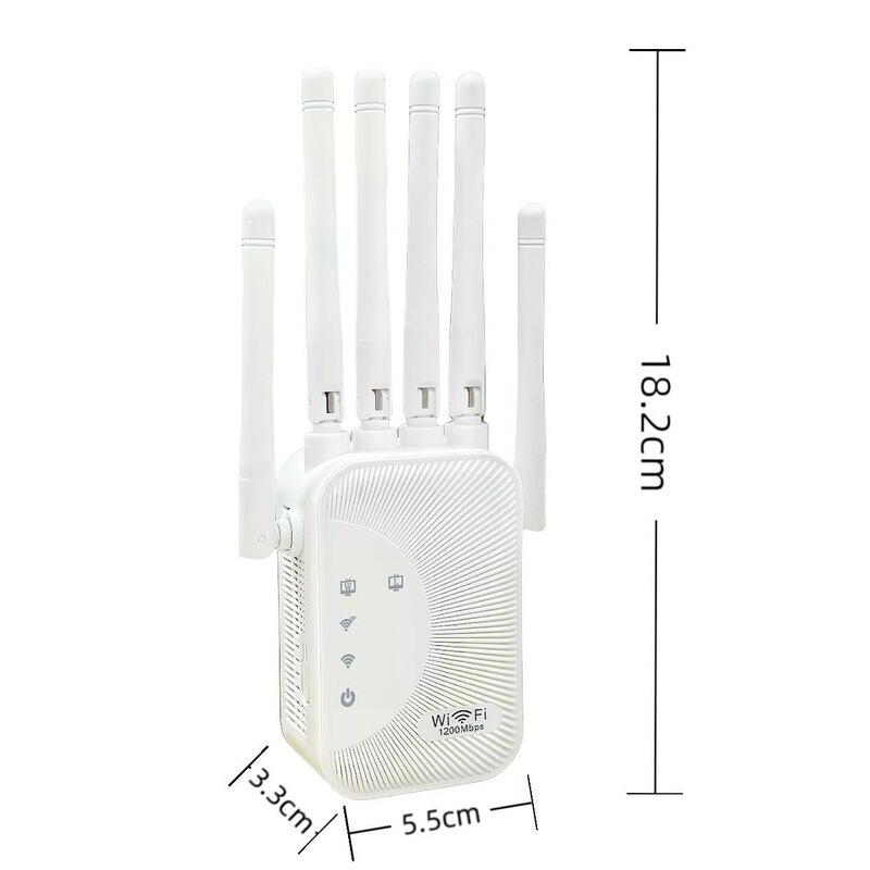 1200M デュアルバンド強化リピーター ワイヤレス WiFi 信号アンプ 2.4 & 5.8G ハイパワー AP ルーティング|undefined