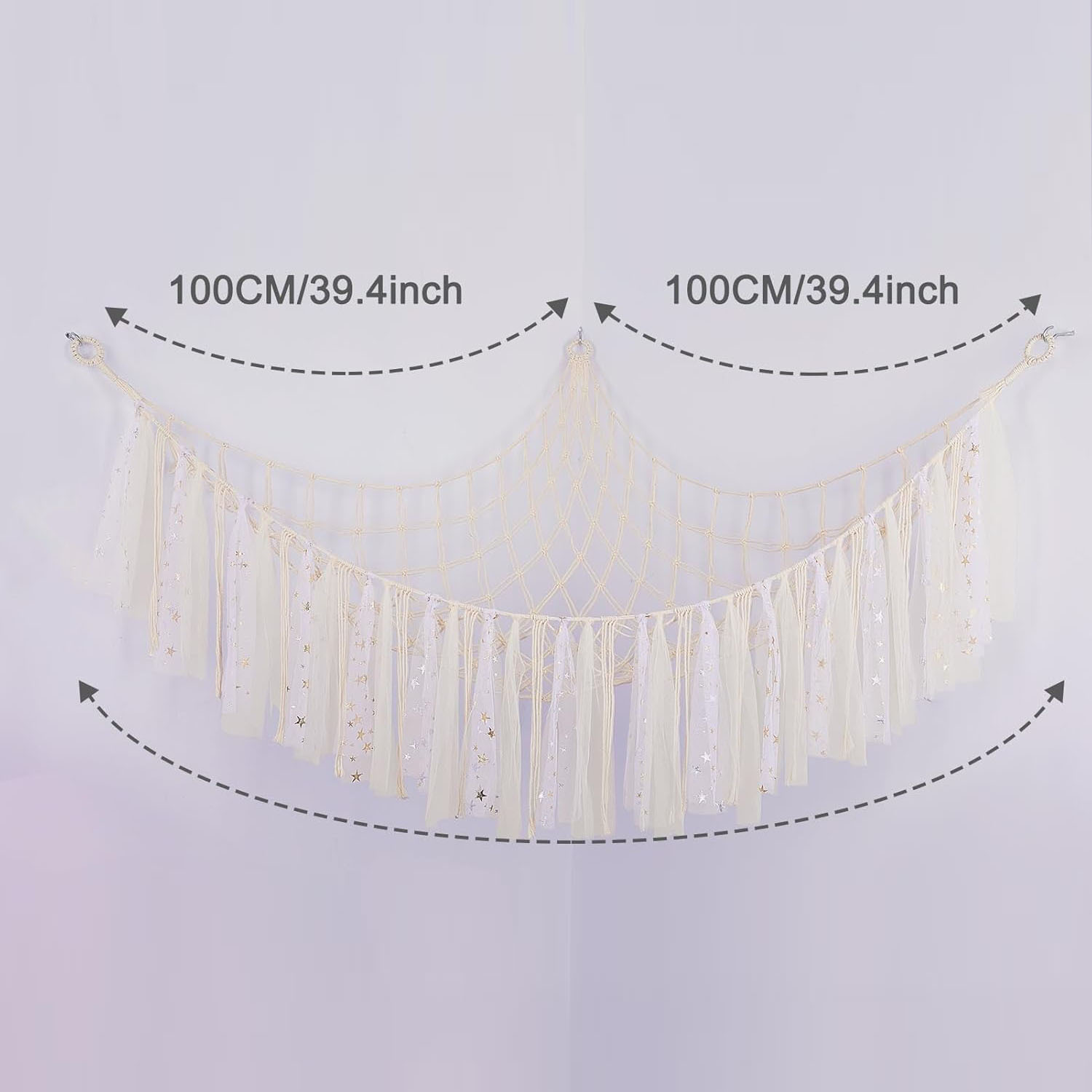 Cinta transfronteriza juguete bolsillo neto felpa juguete tejida a mano triángulo hamaca Bohemia hamaca colgante