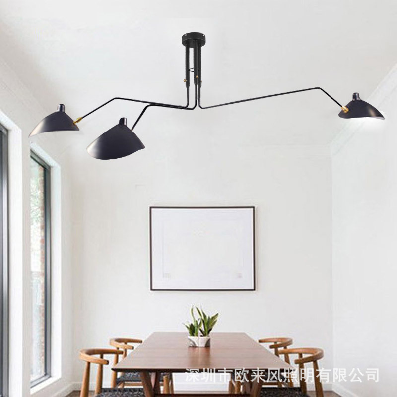 Post-modern personality creative open teeth and claws ceiling lamp living room dining room bedroom hotel living room duckbill Nordic dining room