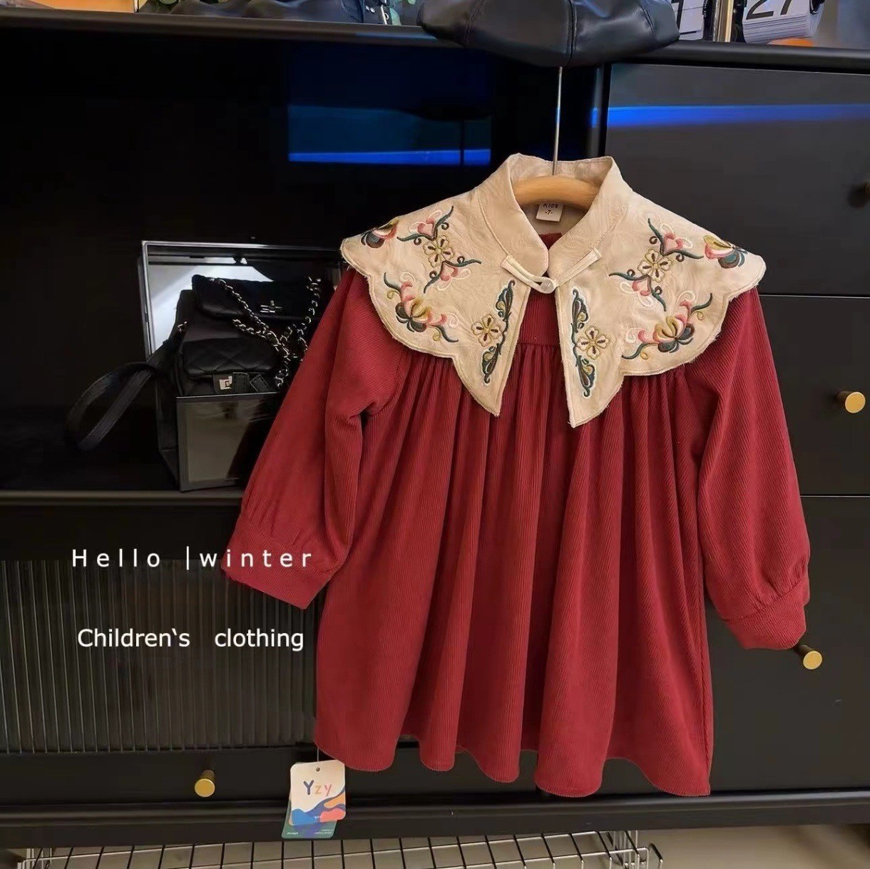 2024 invierno nuevo vestido de niña estilo chino Hanfu niños más terciopelo vestido de año nuevo chino vestido de cheongsam falda image 11