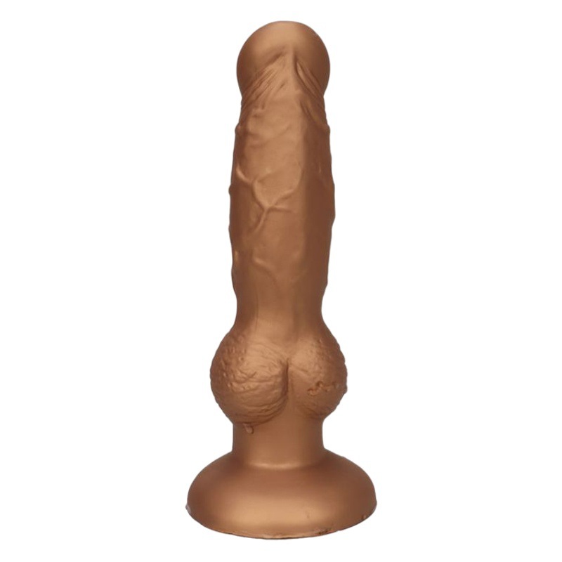 Perro hermano pequeño tamaño macho y hembra gay Lala Les silicona en forma de simulación pene suave anal plug falso perro pene